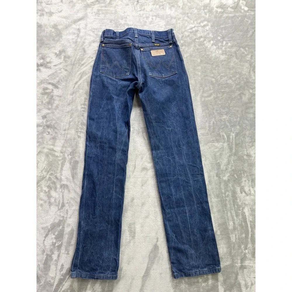 Wrangler 13MWZ Cowboy Cut Jeans Mens 27x34 Blue Denim Western Workwear Rodeo